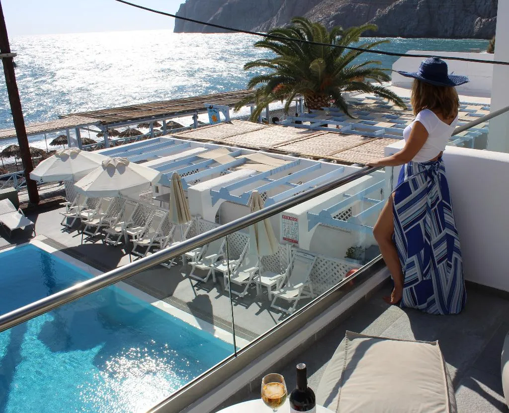 SINGLE SEA VIEW Room, Poseidon Beach Hotel, Santorini