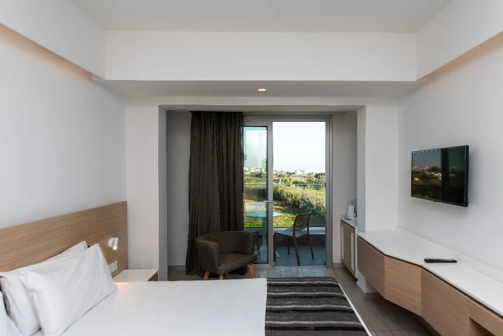 Double or Twin SIDE SEA VIEW Room, Evalena Beach Hotel, Cyprus