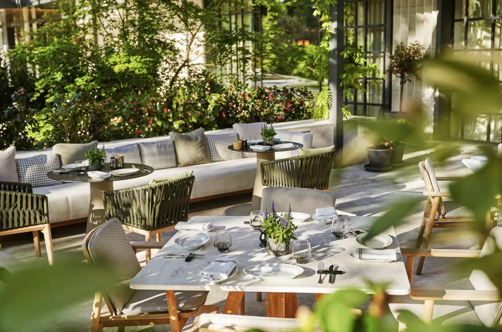 Terrace, Rosewood Villa Magna, Madrid