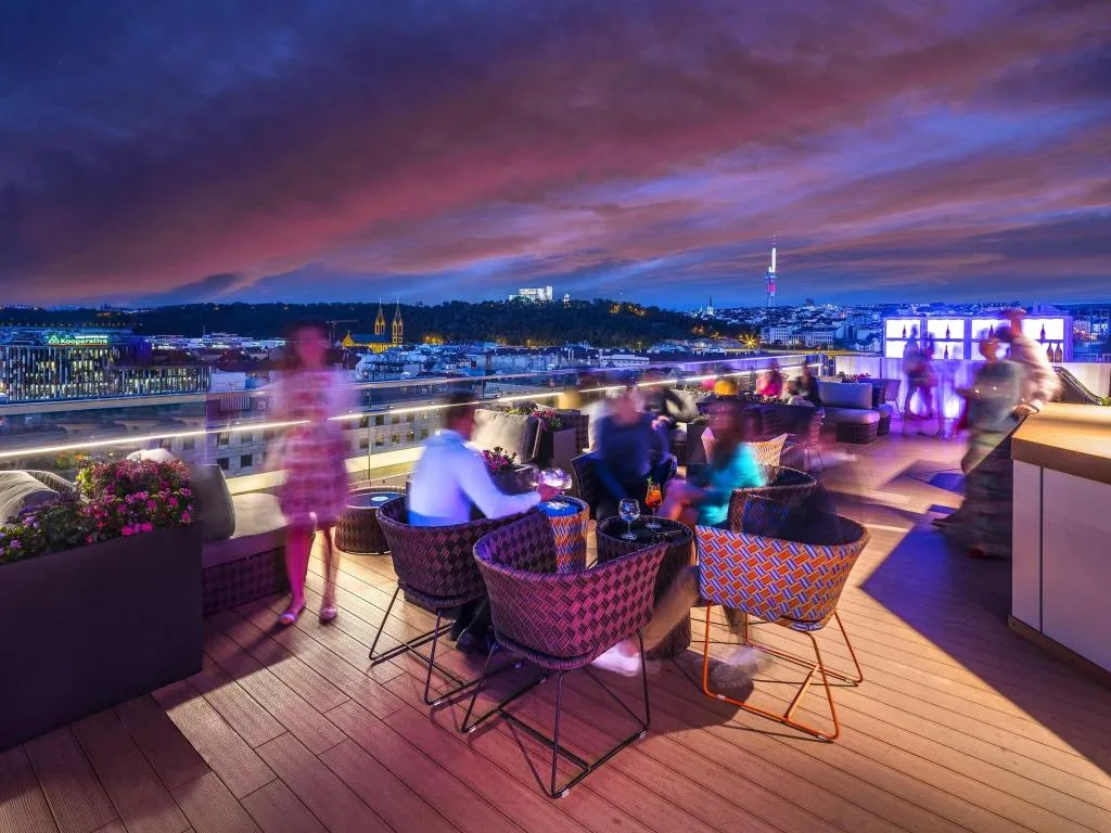 Terrace, Hilton Prague Atrium, Prague