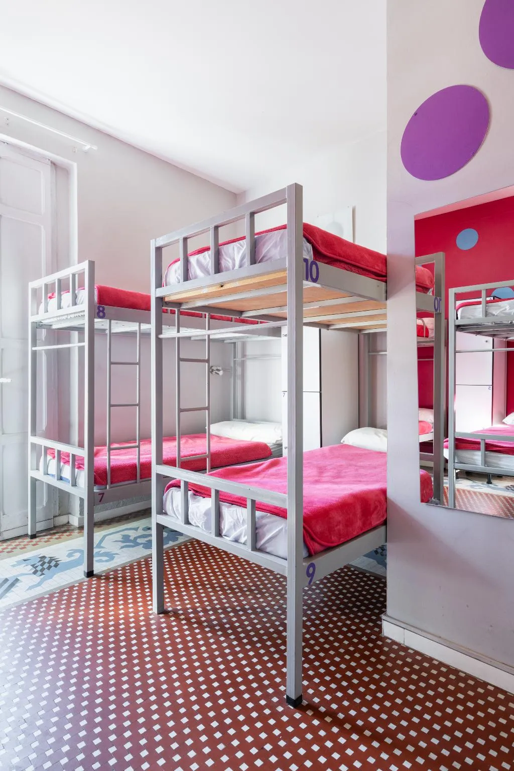 Bed in dormitory WITH SHARED BATHROOM Room, Purple Nest, Valencia