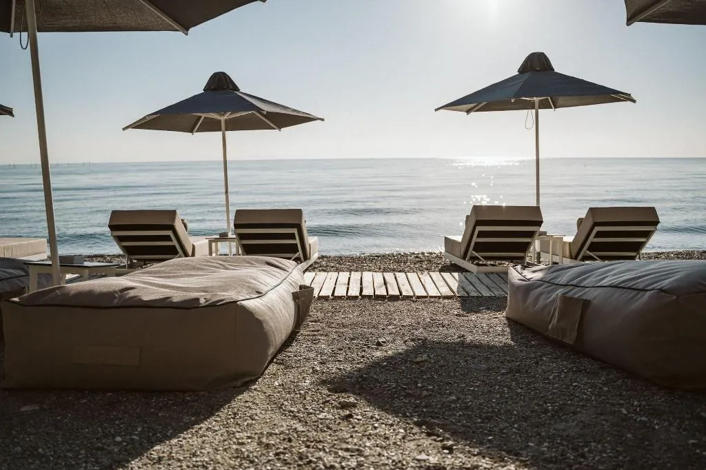 Beach, Akrotiri Olympus Luxury Suites, Thessaloniki