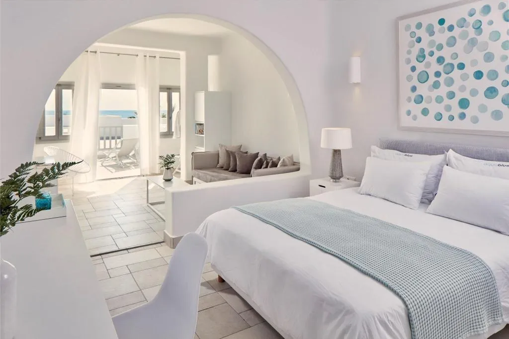 DOUBLE SEA VIEW Room, Aqua Blue Beach Hotel, Santorini