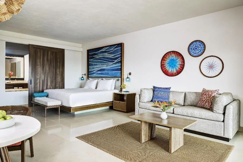 JUNIOR SUITE KING SIZE BED Room, Dreams Puerto Morelos Resort & Spa, Cancun Area