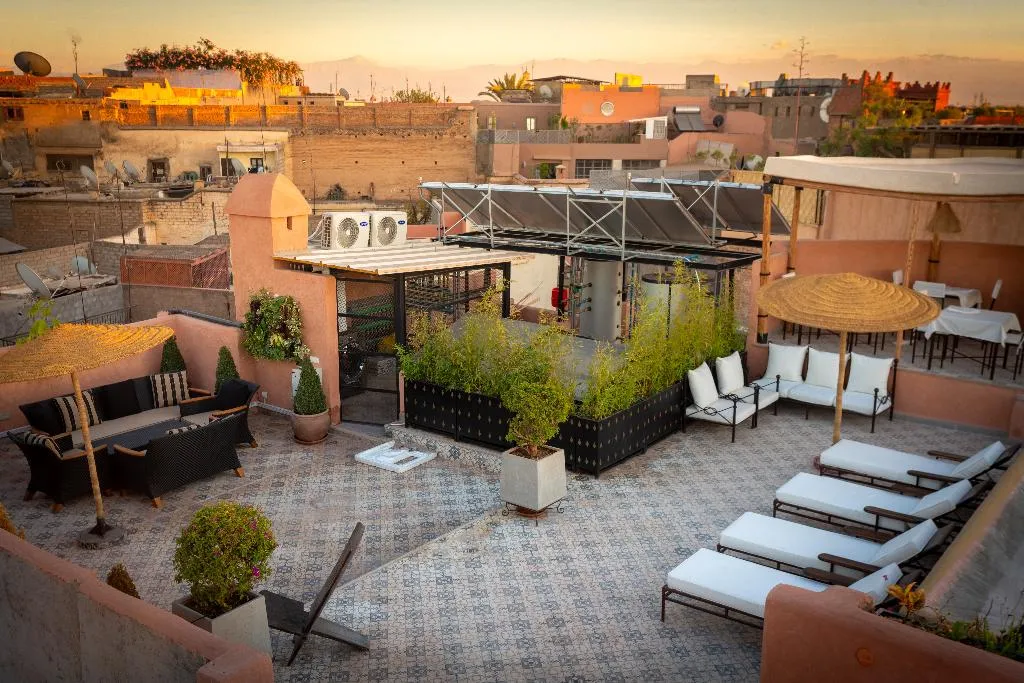 Terrace, Palais Aix Kabaj  & Spa, Marrakech