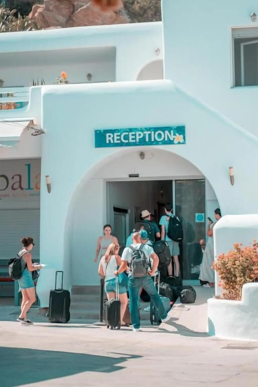 Lobby, Paradise Beach Resort, Mykonos