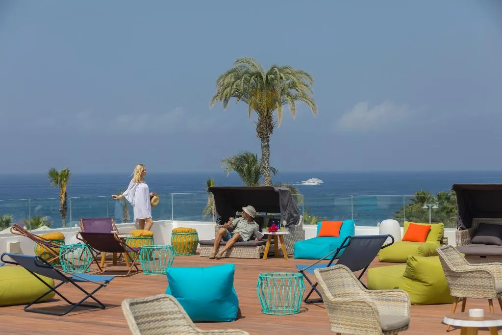 Terrace, Leonardo Laura Beach And Splash Resort, Cyprus