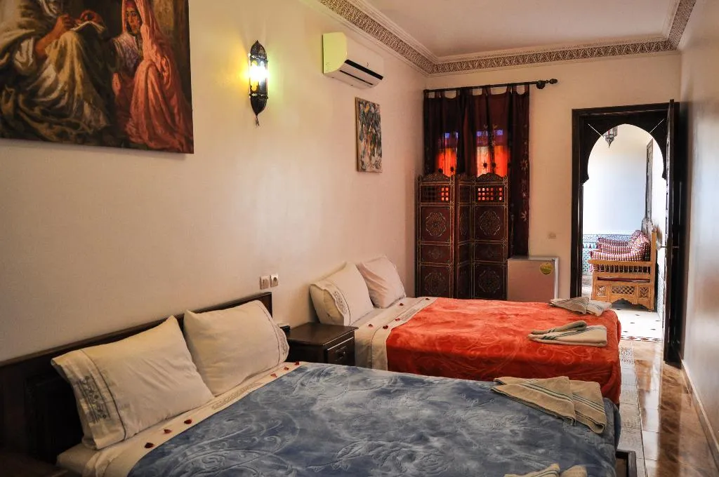 FAMILY ROOM TWO DOUBLE BEDS ONE BEDROOM  Room, Riad Mandalay, Marrakech