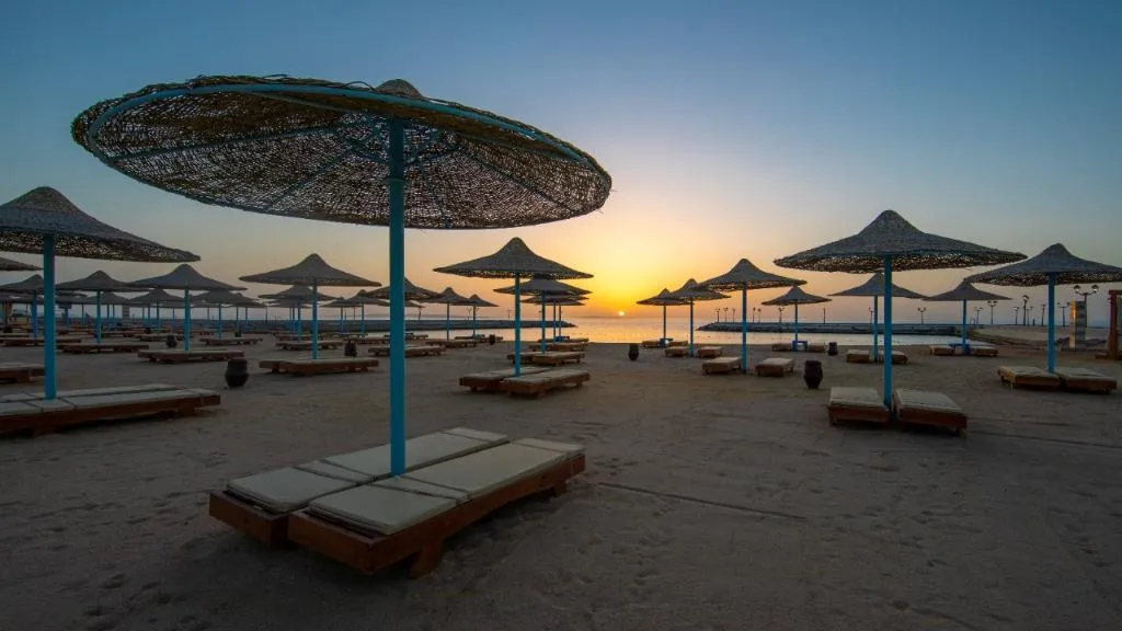 Beach, New Eagles Resort & Aqua Park, Red Sea Riviera