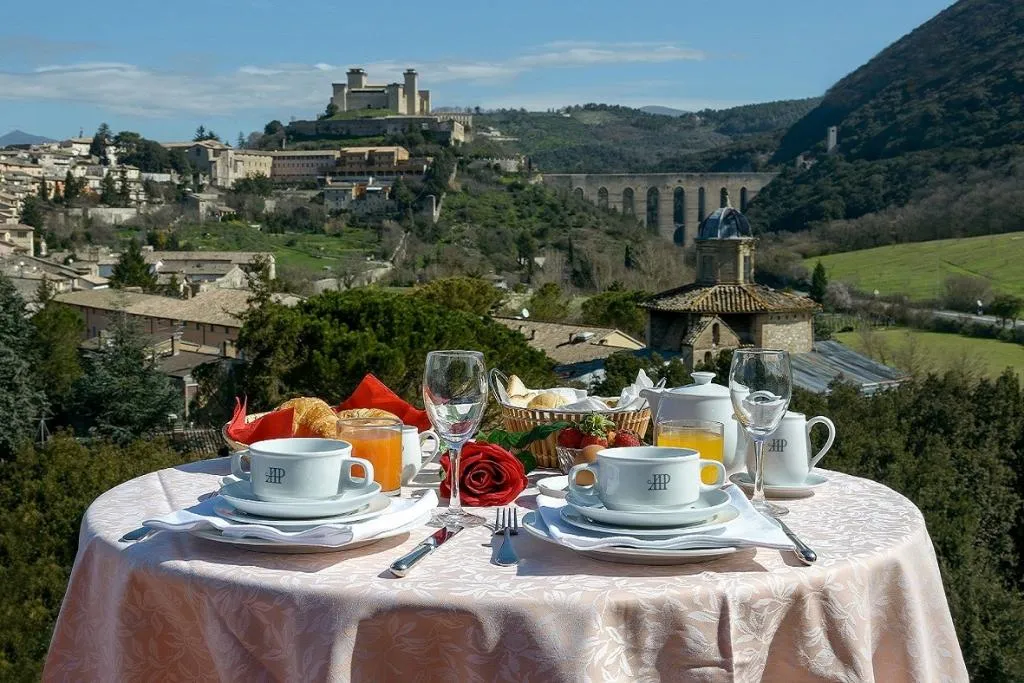 Terrace, Albornoz Palace Hotel, Perugia