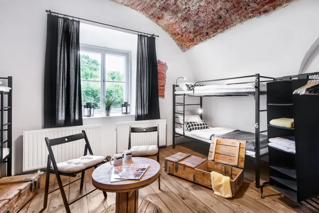 Bed in dormitory CAPACITY 8 WITH SHARED BATHROOM Room, Luneta Warszawska Hostel, Krakow