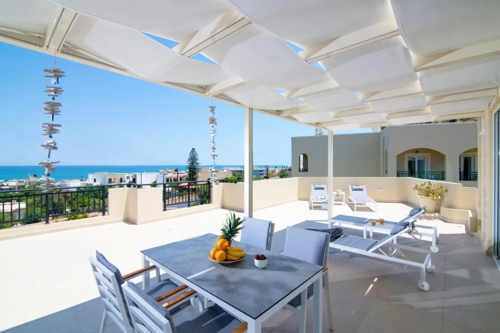 Terrace, Rainbow Apartments, Crete