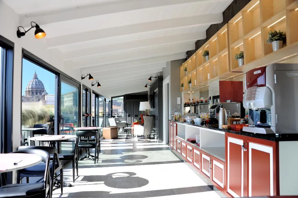 Terrace, Residence Trianon Borgo Pio, Rome
