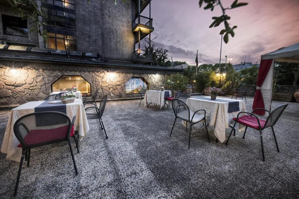 Terrace, Hotel Colony, Rome