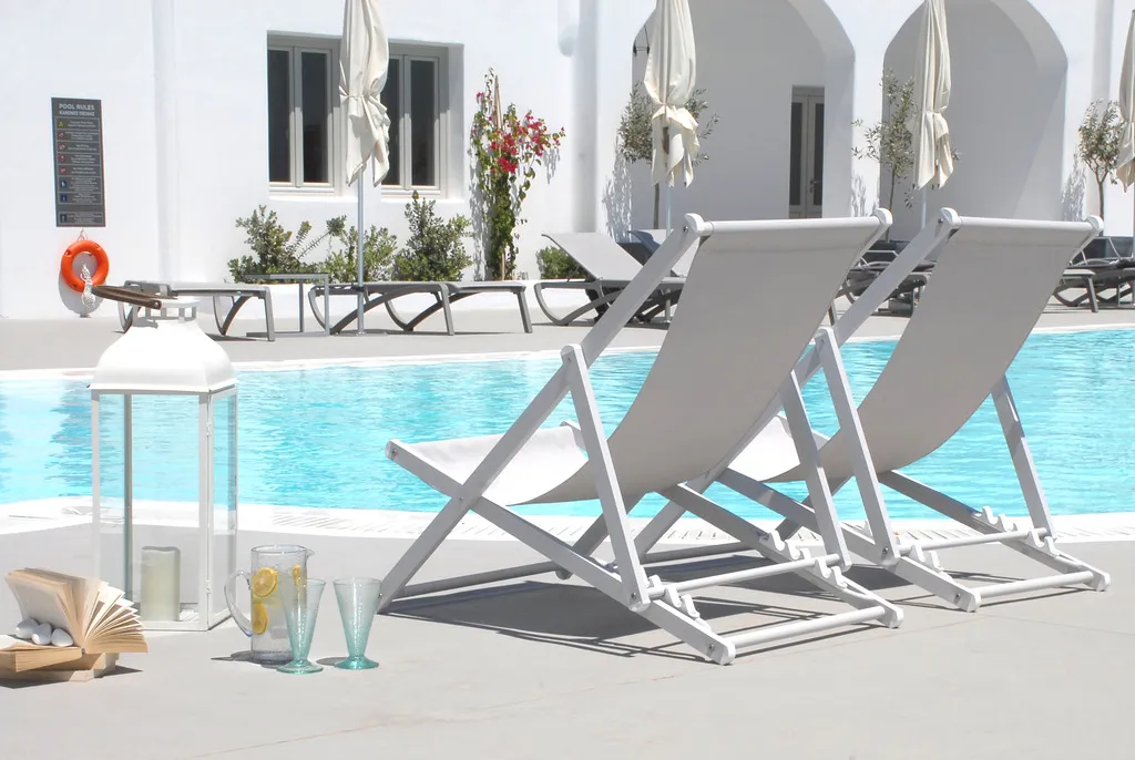 Pool, Aqua Blue Beach Hotel, Santorini