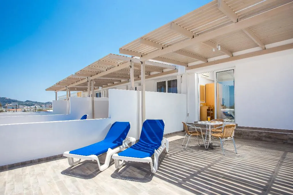 QUADRUPLE WITH TERRACE Room, Mon Repos Hotel, Rhodes