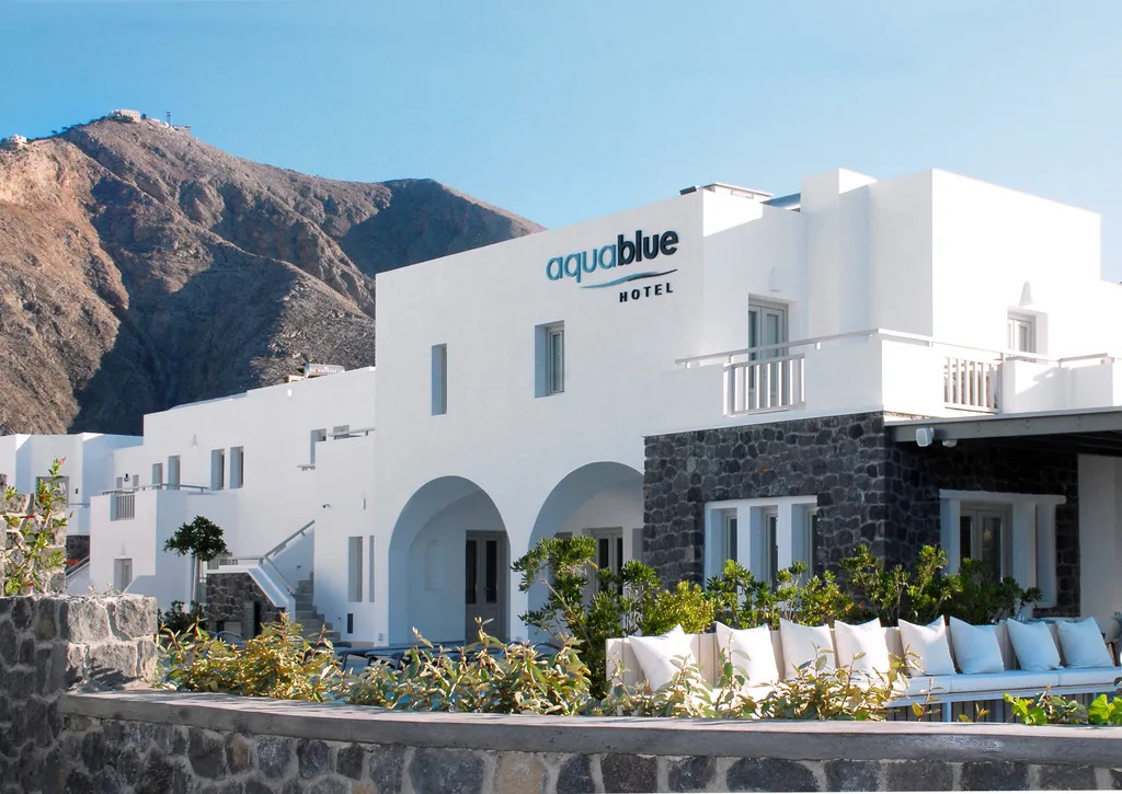 General view, Aqua Blue Beach Hotel, Santorini