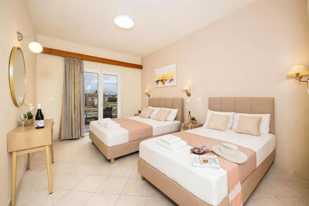 QUADRUPLE GARDEN VIEW Room, Koulouris Beach, Corfu