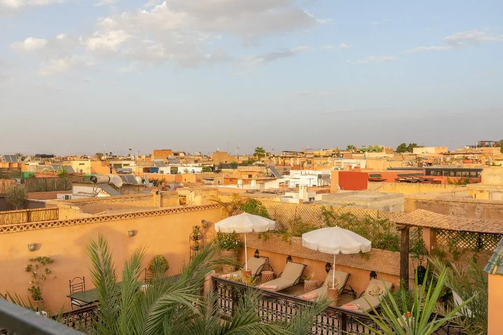 Terrace, Riad Les Trois Palmiers El Bacha, Marrakech