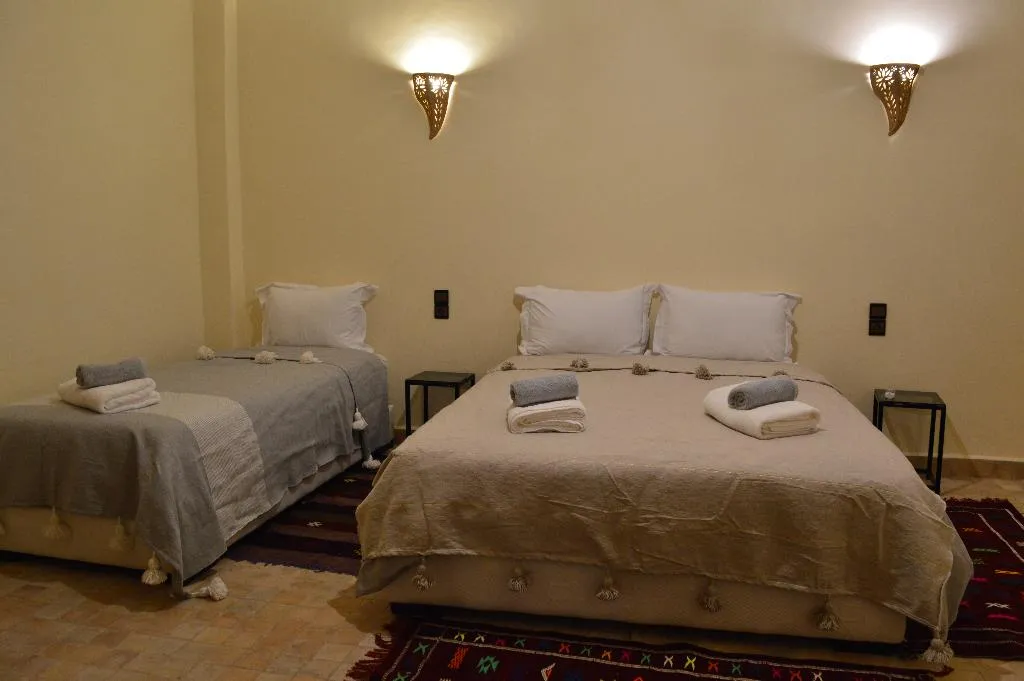 TRIPLE TWO BEDS Room, Kasbah Ntifa, Marrakech