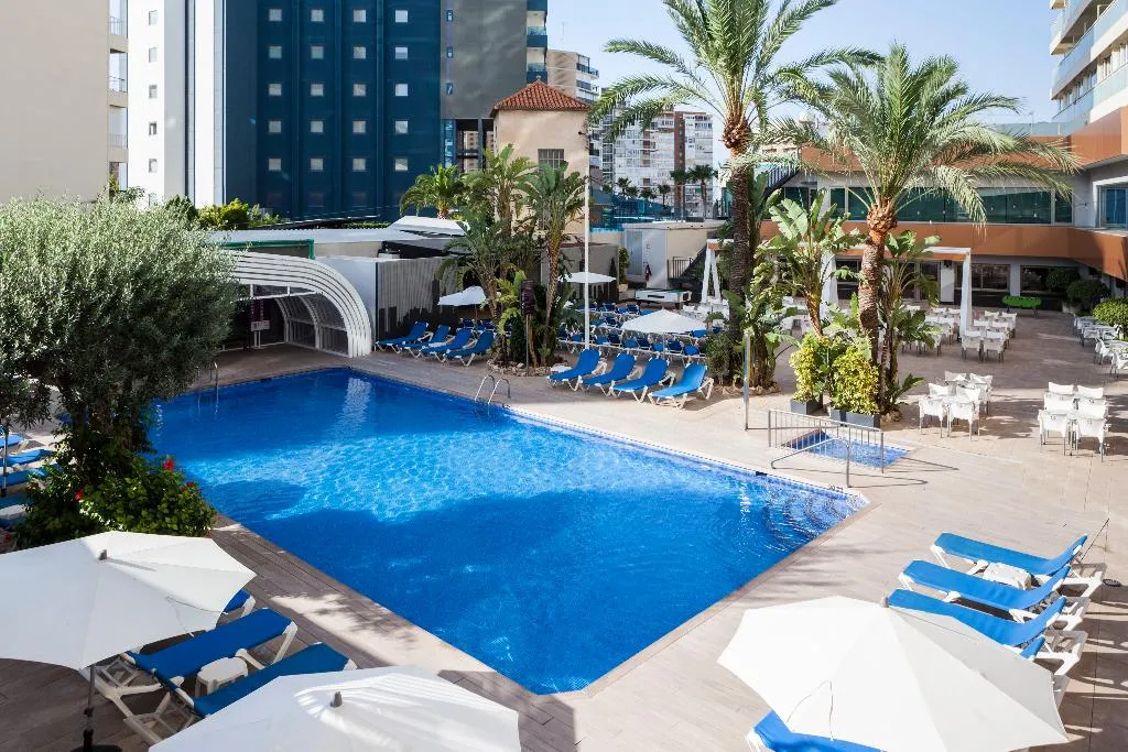 Terrace, Climia Benidorm Plaza 4*, Costa Blanca