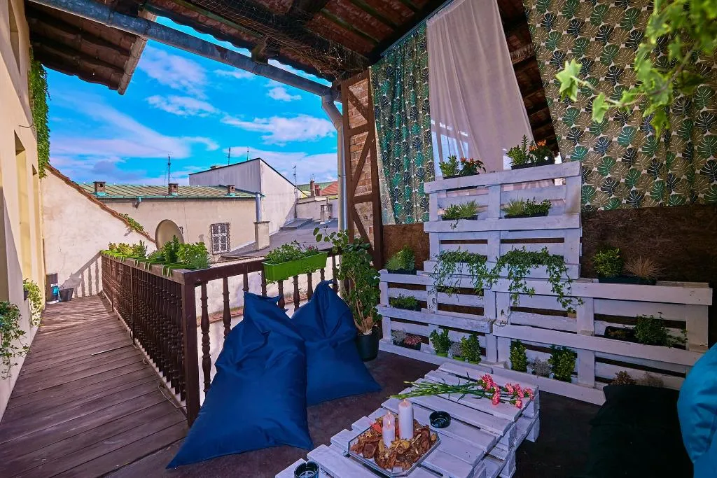 Terrace, Draggo House- Hostel, Krakow