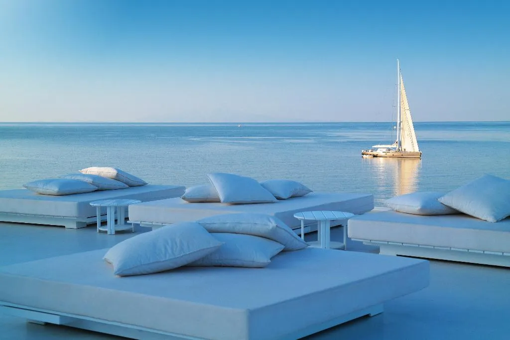 Terrace, Petasos Beach Resort & Spa, Mykonos