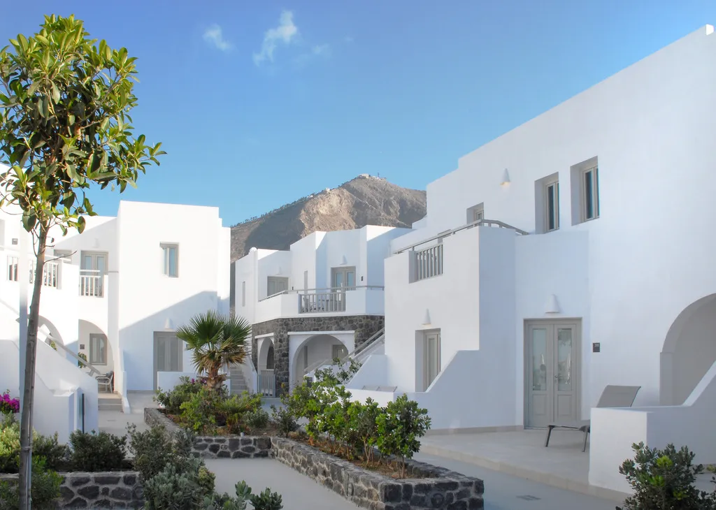 General view, Aqua Blue Beach Hotel, Santorini
