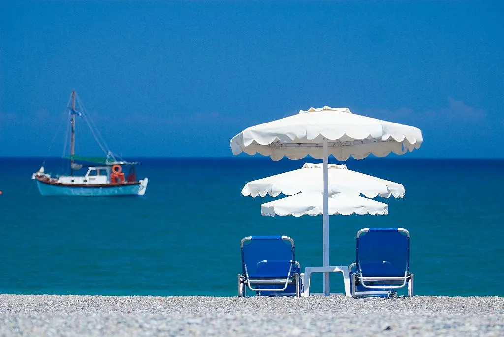 Beach, Lindos White hotel & suites, Rhodes