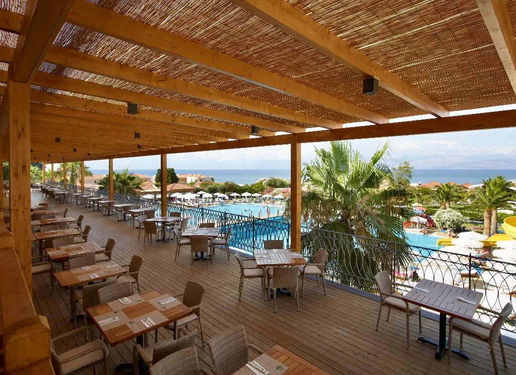 Terrace, Roda Beach Resort and Spa, Corfu
