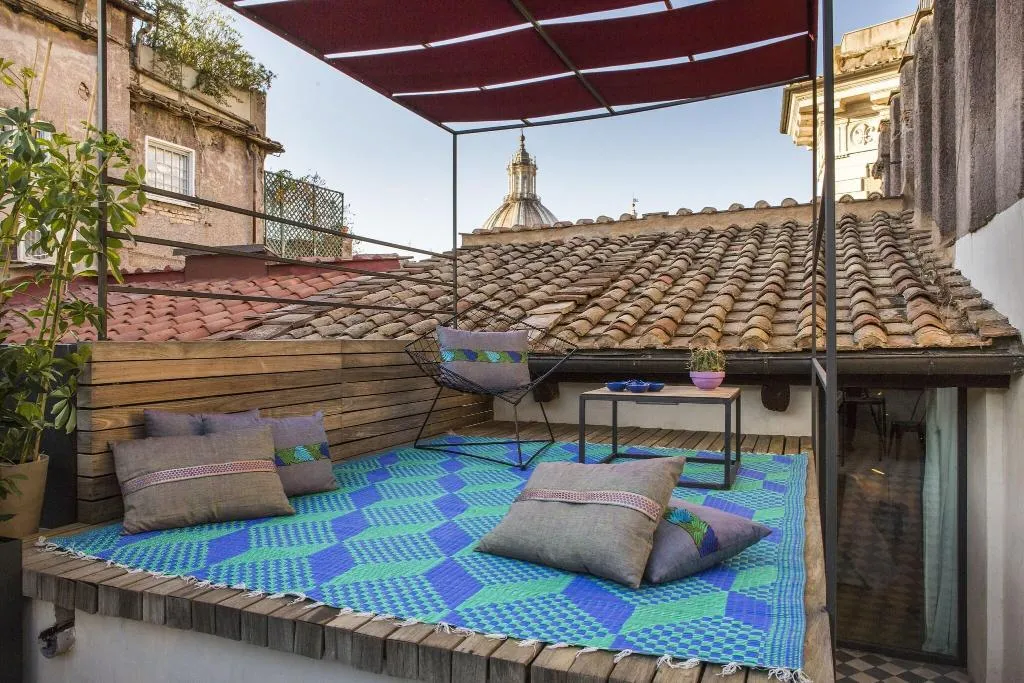 Terrace, Hotel G-Rough, Rome