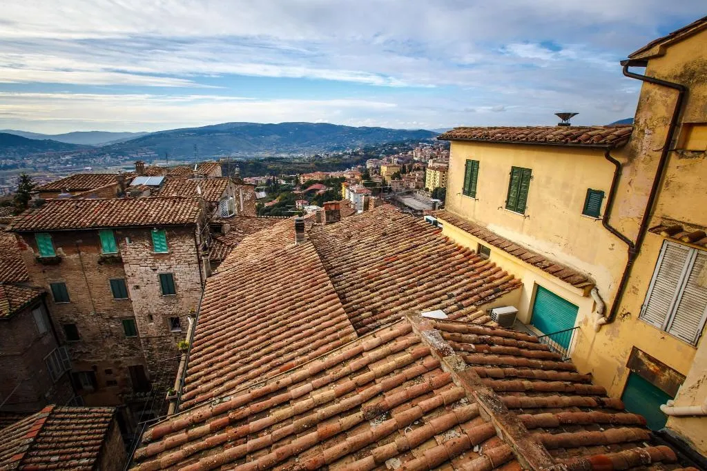 Terrace, Hotel Fortuna, Perugia