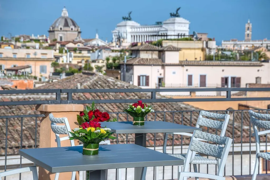 Terrace, Martis Palace Hotel, Rome
