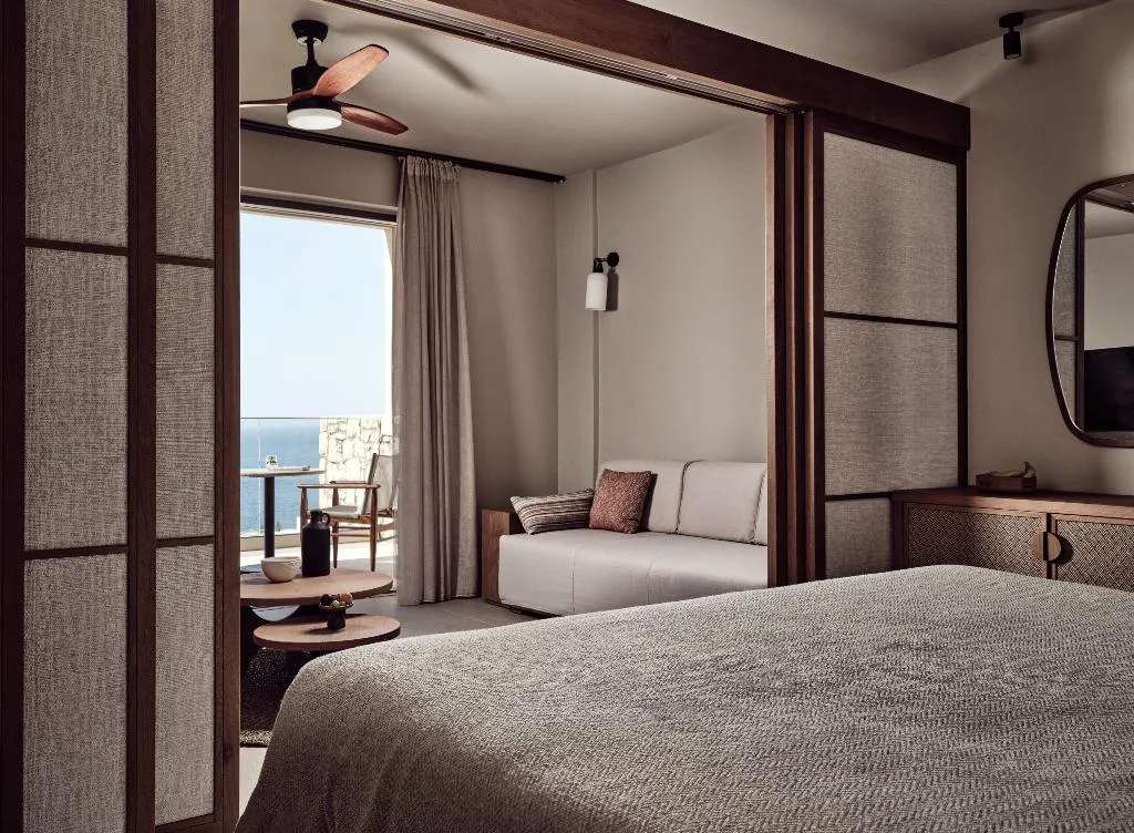 SUITE SEA VIEW KING BED Room, The Royal Senses Resort & Spa Crete, Curio Collect, Crete