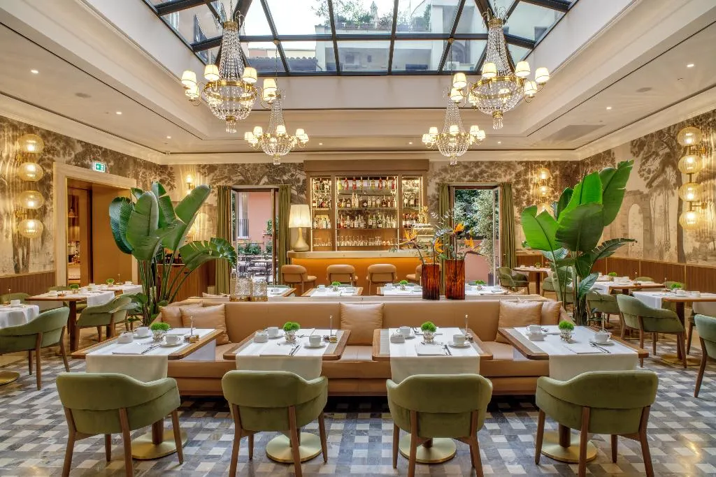 Restaurant, Hotel Imperiale, Rome