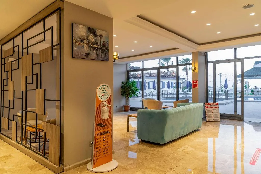 Lobby, Uras Beach Hotel, Dalaman