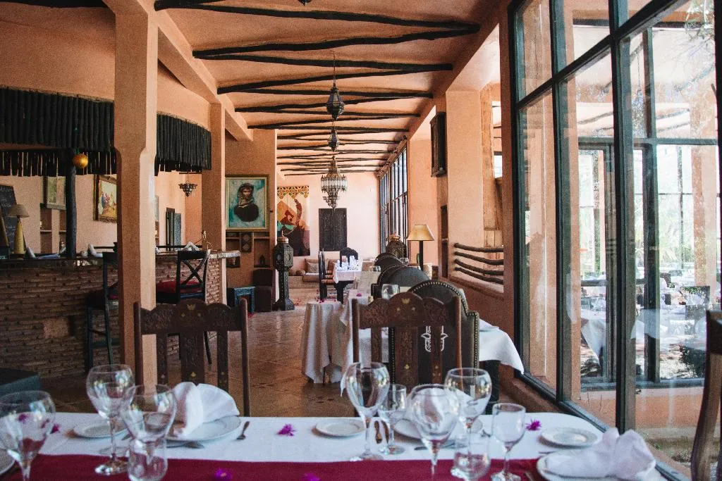 Restaurant, Ksar Shama Atlas mountains, Marrakech
