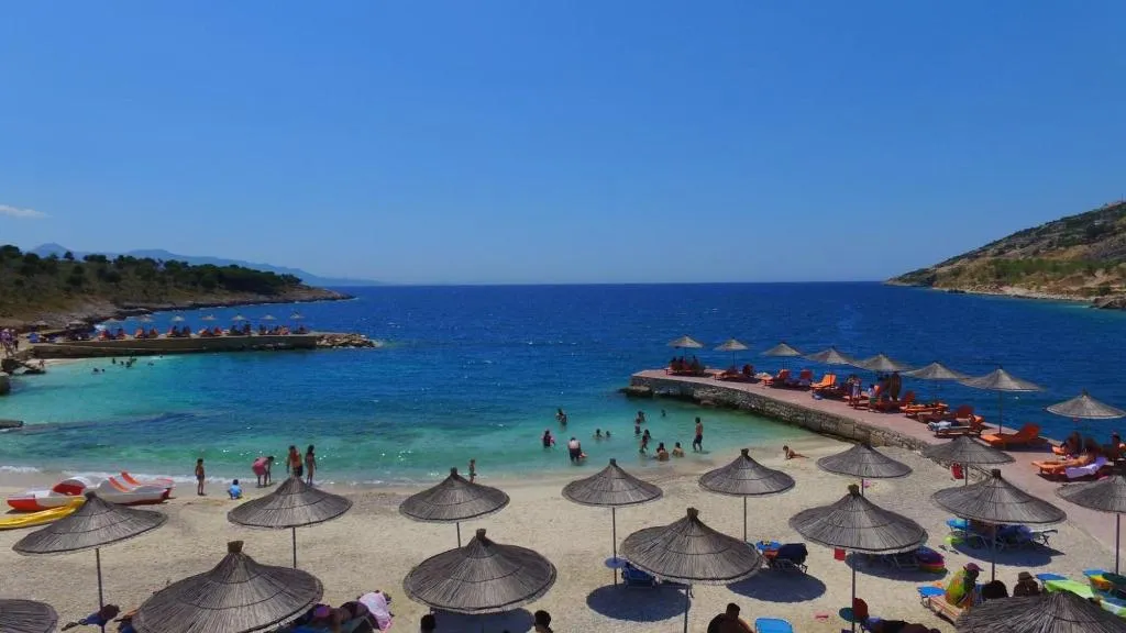 Beach, Hotel Mucobega, Southern Albania