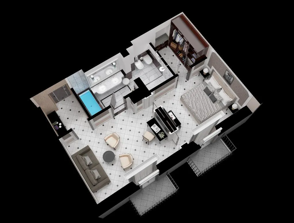 SUITE DELUXE Room, Baglioni Hotel Regina, Rome