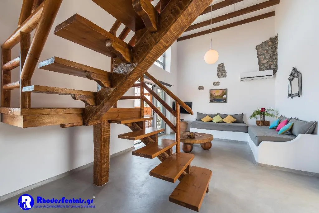 Lobby, Lindos Seastone Villas, Rhodes