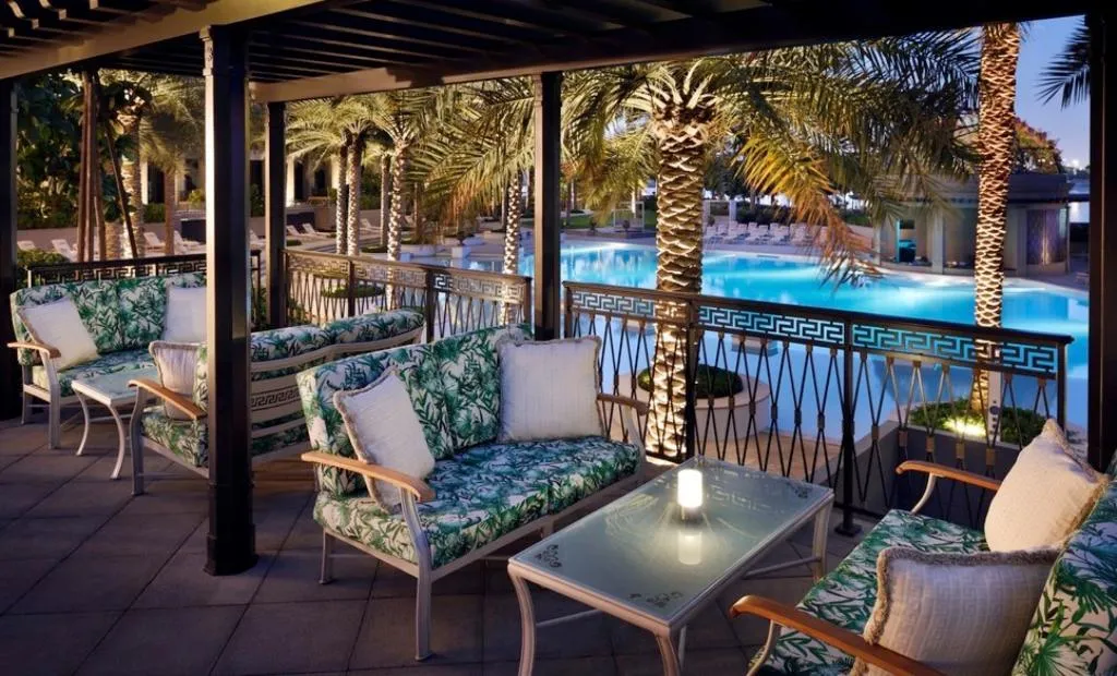 Terrace, Palazzo Versace Dubai, Dubai