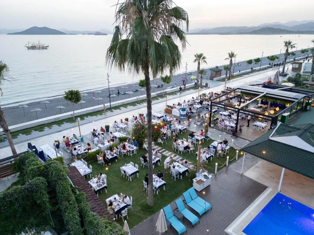Restaurant, Uras Beach Hotel, Dalaman