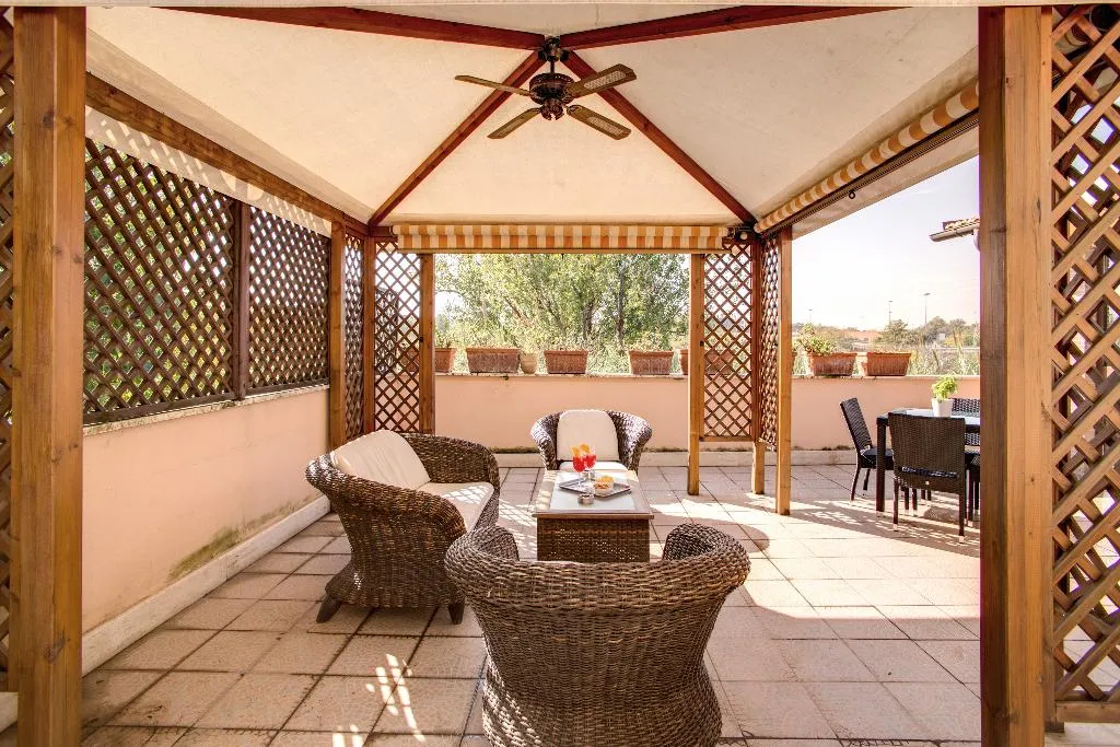 Terrace, Hotel Roma Tiburtina, Rome