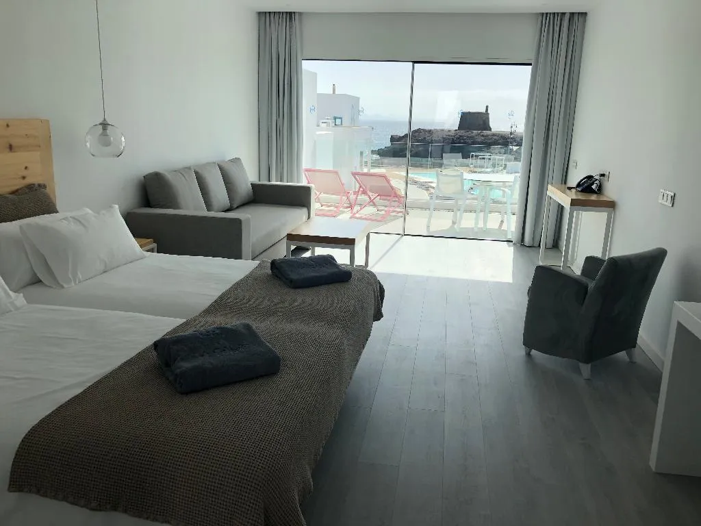 DOUBLE SINGLE USE SEA VIEW Room, CalaLanzarote Suites Hotel, Lanzarote