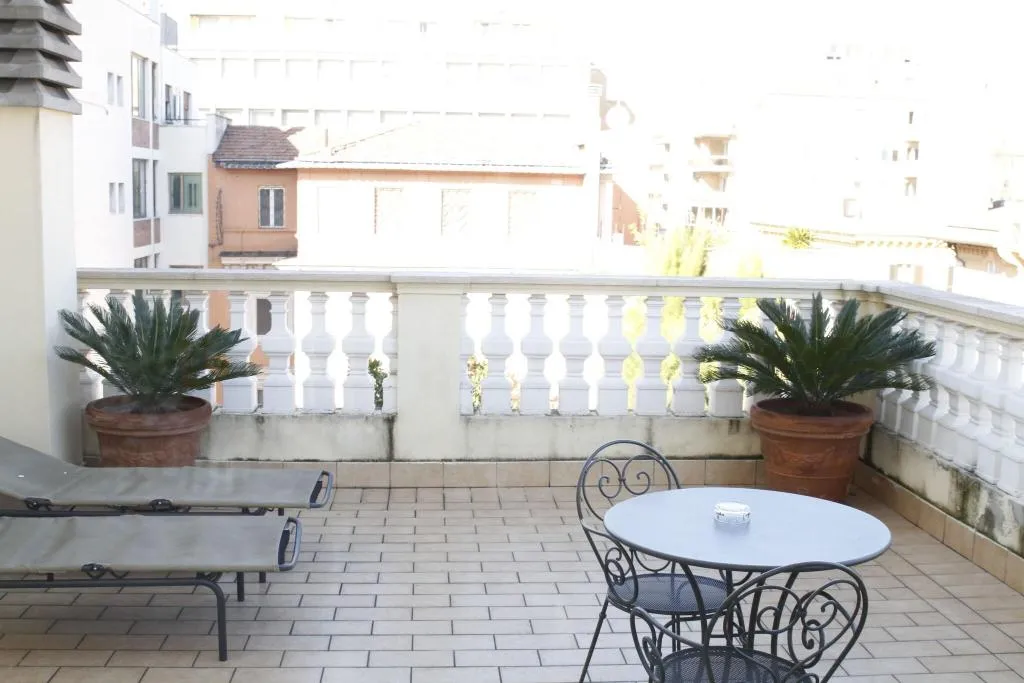 Terrace, Hotel Villa Pinciana, Rome