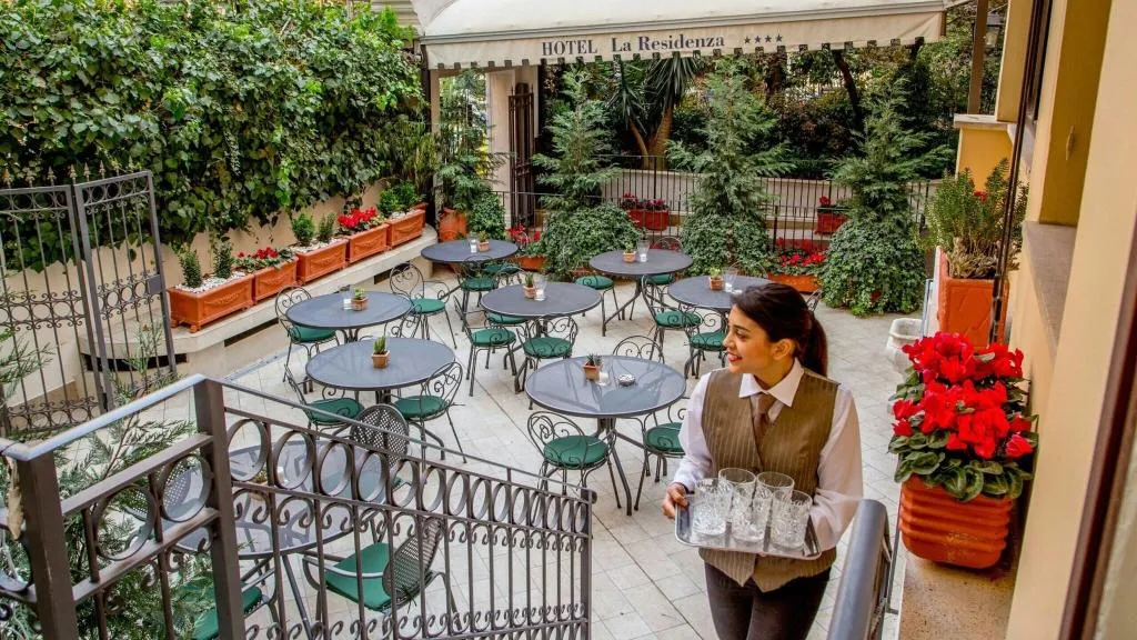 Terrace, Hotel La Residenza, Rome