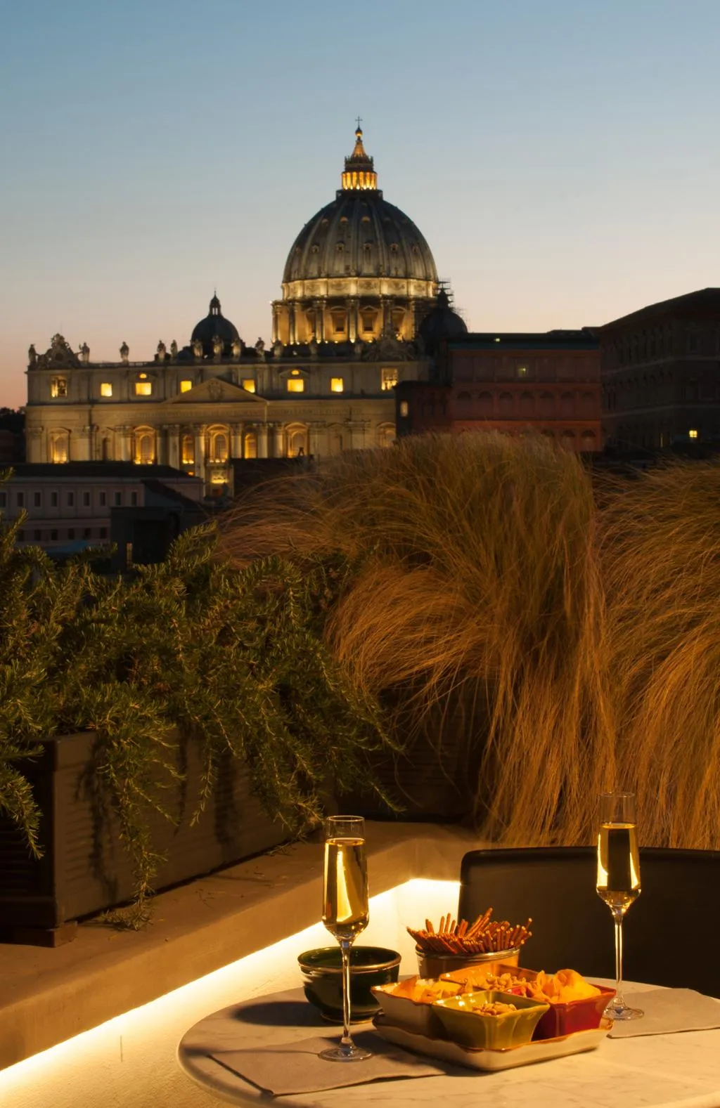 Terrace, Residence Trianon Borgo Pio, Rome