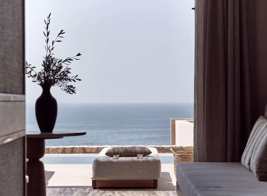 DOUBLE SEA VIEW WITH PRIVATE POOL Room, The Royal Senses Resort & Spa Crete, Curio Collect, Crete