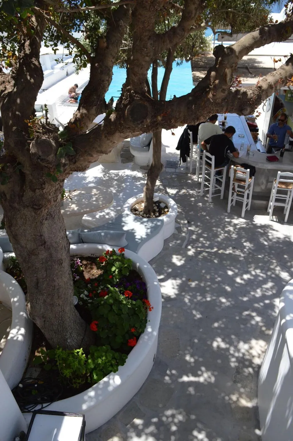 Terrace, Flaskos Suites, Mykonos