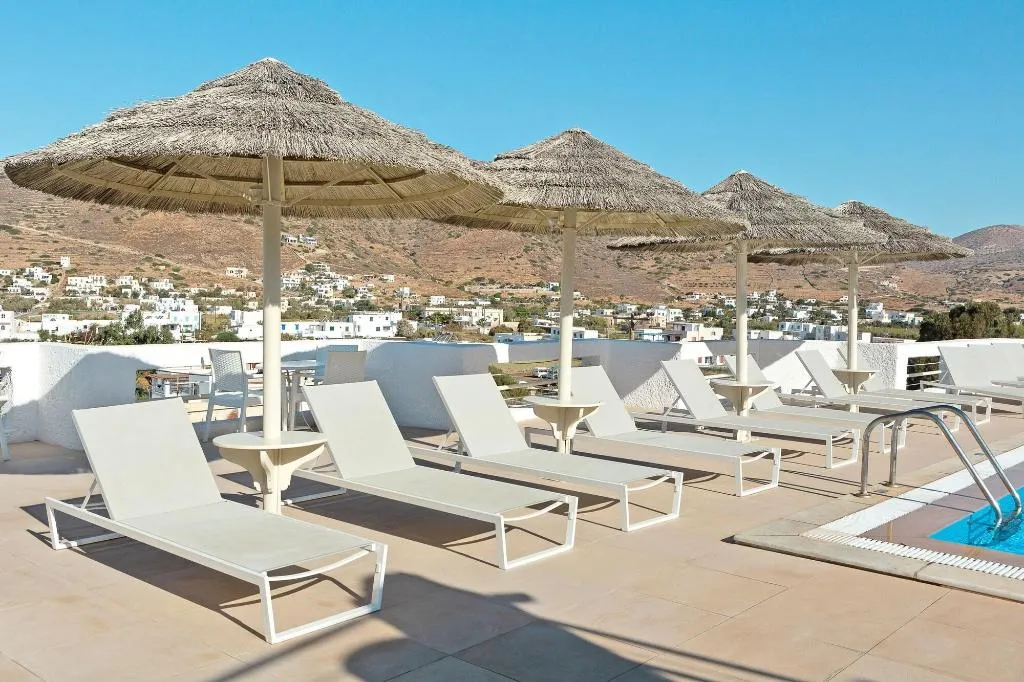 Terrace, Kritikakis Village Apartments, Santorini